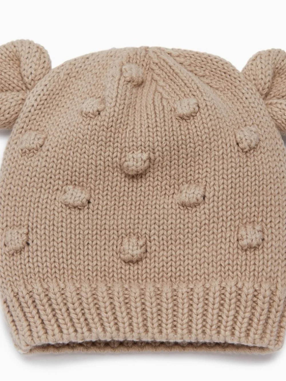 Tiny Kind loomsake 4-Piece Knit Baby Set in Linen 6-9M